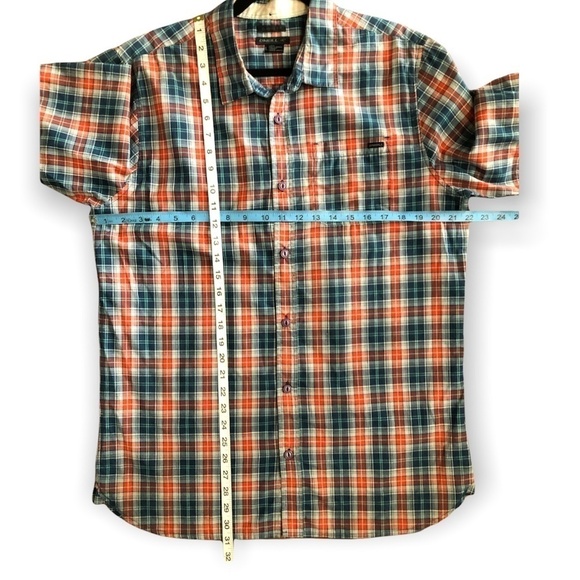 O'NEILL Button Down Shirt Men's Size Large Red Multicolor Classic-Fit Casual - Picture 3 of 8